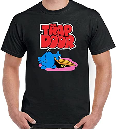 The Trap Door T-Shirt Mens Retro 80'S Tv Program Animated Cartoon Show Top Black M