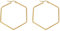 Bishilin Creolen Damen Edelstahl, Ohrringe Creolen Hexagon Gold Ohrringe Allergiefrei für Mädchen