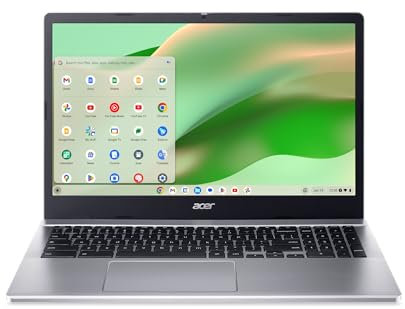 Acer Chromebook 315 CB315-5H-C7KX Laptop | Procesador Intel N100 | visualización IPS Full HD de 15.6 pulgadas (1920 x 1080) | 4GB LPDDR5 | 128GB eMMC | Intel Wireless Wi-Fi 6E AX211 | cromado OS |