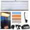 PDR Light LED Dent Line Board Reflektor, PrüFlicht für Die Dellenreparatur, Auto-Dellen-Reparatur-Werkzeug, Mit 18 V 6000 MAh Akku, 6 Farben Einstellbar, 360° Drehbarer Lichtkopf
