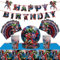 54 piezas de decoración de fiesta de superhéroes para cumpleaños de niños, decoración de dibujos animados de superhéroes Vengadores, platos de papel de 7 pulgadas, pancarta, servilletas de papel para