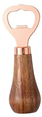 Handheld Bottle Opener Lid Remover, Vertical Kitchen Tools Beer Cap Opener Manual Can Opener for Bar Hotel Drinking Beverage, rose Gold