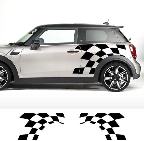 GUPEB Auto Seite Aufkleber Auto Racing Sport Style Aufkleber, passend für Mini Cooper R56 R57 R58 R50 R61 Countryman R60 F60 F55 F56