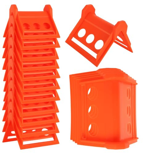 DIRBUY Kantenschutz für Flachbetten, 13 x 13 cm, strapazierfähig, Eckenschutz für Versand, Ladungsschutz, Verwendung mit bis zu 10,2 cm breitem Gurtband zum Schutz der Ladung, Orange, 30 Stück