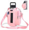 icolor Gymnase Sac magnétique pour Bouteille d'eau avec Poches pour téléphone et Accessoires de Sport pour Homme et Femme,5 aimants – Sac de Sport pour téléphone avec poignée et bandoulière