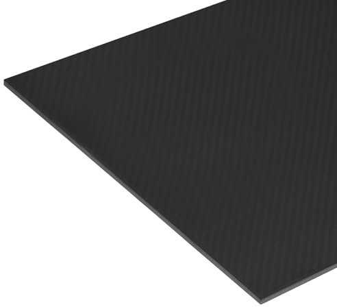QUARKZMAN 1 Pieza de lámina de fibra de carbono 400x300x4mm Superficie mate Placa de fibra de carbono plana pultruida Panel de tejido de sarga para cometas Avión RC
