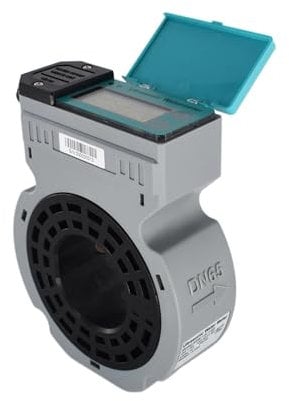 Wasserzähler, Batteriebetriebener Ultraschall-Wasserzähler DN50 DN65 DN80 DN100 DN125 DN150mm RS485 Digitaler Wasserdurchflussmesser IP68 Sandwich-Typ(DN50)