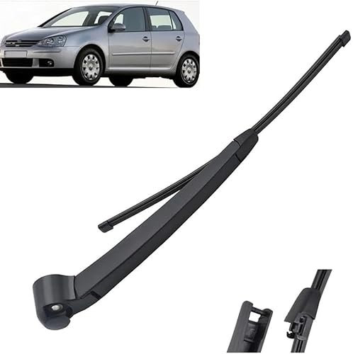 ZhangJW Heckscheibenwischer Scheibenwischer Hinten Heckwischerarm Scheibenwischerblätter Wischerarm Heck Wischer für VW Golf V MK 5 Variant 2003-2009
