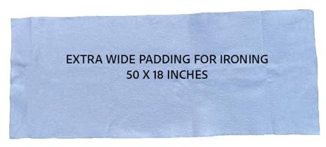 slieton Premium Felt Underlay Ironing Board Padding with Thick White Polyester Felt Pad (18 x 50)