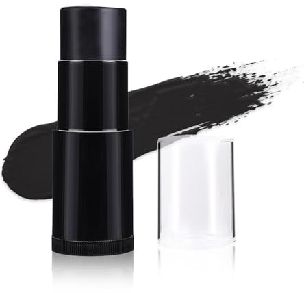 Pintura Facial Corporal en Barra, Negro Maquillaje Halloween, Pintura Facial de Camuflaje para Fiestas de Disfraces de Halloween, carnaval, cosplay, fiesta, Maquillaje Efectos Especiales