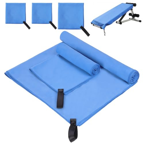 Aolso Mikrofaser Handtuch 3er Set, (Groß 160x80cm + 2 Klein 80x40cm), Kompakt Schnelltrocknend Reisehandtuch, Microfaser Handtücher als Strandtuch, Badetuch,Sporthandtuch, Strandhandtuch