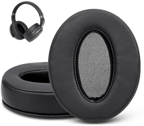 GEVO Protein leather EarPads for Sennheiser Headphones-Black | for HD 450/HD 4.40BT/HD 4.50BT/HD 4.50BTNC/HD 4.50SE/HD 450BT
