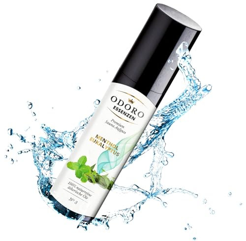 Saunaaufguss Duft Menthol Eukalyptus Minze – 100% ätherische Öle – Premium Aufguss Konzentrat (100ml) – Natürliches Aufgussmittel, naturrein, naturreine Saunaaufgüsse