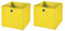 StickandShine 2er Set Gelb Faltbox 32 x 32 x 32 cm Aufbewahrungsbox faltbar