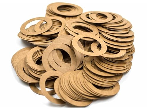 KINETICS LINE Joint Plat 1 Pouce (48 x 33 x 0.5 mm) 100 Pièces en Techniquement Pressé Carton pour Éléments de Radiateur Fonte (Jusqu'à 110°C)
