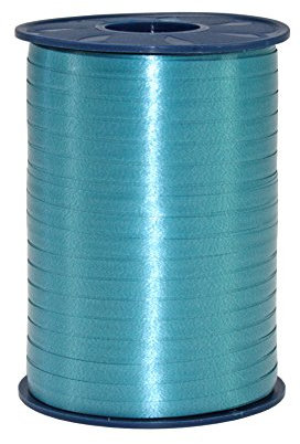 C.E. PATTBERG Geschenkband meergrün, 500 Meter Ringelband 5 mm zum Basteln, Dekorieren & Verpacken von Geschenken zu jedem Anlass