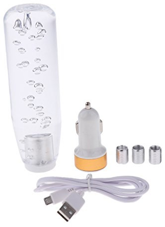 Universal JDM LED 150mm Clear Crystal Bubble Schalthebel Drift Shift Knob Auto