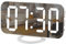 SZELAM Digital Clock Large Display, LED Electric Alarm Clock Mirror Surface for Makeup with Diming Mode, 3 Levels Brightness, Dual USB Ports Modern Decoration for Home Bedroom Decor (White)