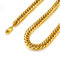 FindChic Goldene Kette Herren Punk Panzerkette 6mm breit massiv Edelstahl Kette 46cm Cuban Link Hip pop Gliederkette mit Geschenkebox für Damen Männer