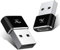 Wayona USB C Female to USB A converter [2 Pack] Adaptor compatible for iPhone 13, 11, 12 Mini/Pro/Max, Airpods, iPad, S10/S20 Plus, M53 5G, M33 5G, M52, M22, A52s, F23 (Pack of 2, Black)
