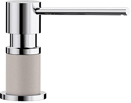 BLANCO 402573 Lato Seifenspender, Chrom/Betongrau