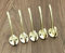 Infinity Decor 5 x Polished Brass HAT & Coat Wall/Door Hook Victorian Antique Vintage - 87mm