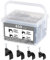 Kinsinder 850 pièces Câble Clips Rond avec Clou en Acier, Attaches de Câbles, Fixation Cable Electrique, Cavalier Cable Electrique pour la Maison ou le Bureau 6mm 7mm 8mm 10mm