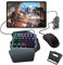 Nicoone Clavier de jeu à une main, convertisseur de clavier et de souris, adaptateur de souris de jeu mobile, connexion filaire pour système Android et iOS, noir