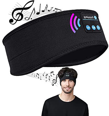 LIUZIZHPY Sleep Headphones Headband,Wireless V5.0 Bluetooth Headphones,Wireless Sports Headband for Man Women ,Built-in ultra HD Stereo Speakers,Side Sleep/Cycling/Traveling/Fitness/Running