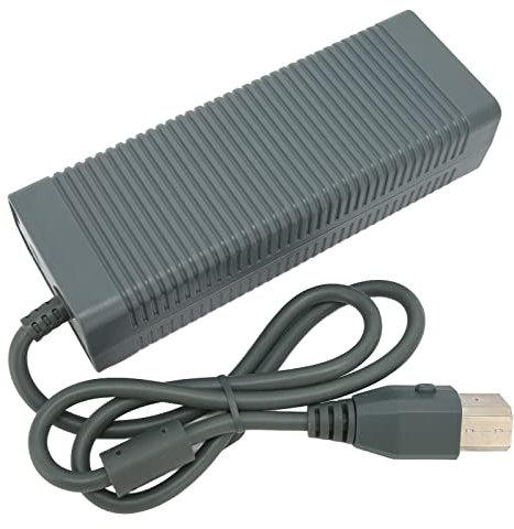 Fuente de Alimentación para Xbox 360, Adaptador de Alimentación para Consola de Juegos Cargador de Fuente de Alimentación con Cable de Alimentación 185‑265 V, para Adaptador de Alimentación(#1)