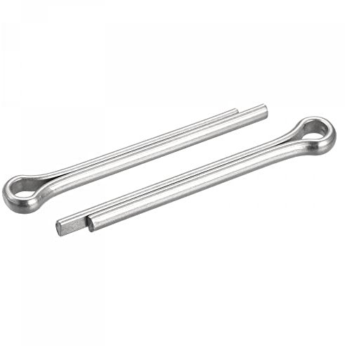 sourcing map 5 Stück Geteilter Splint Befestigung Clip Zubehör aus Edelstahl für Automobil 5 mm x 45 mm