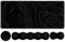 HAOCOO Topographic Keyboard Mouse Pad Set, Large Gaming Mouse Pad + Keyboard Wrist Rest + Mouse Pad with Wrist Support + Coaster, Easy Typing Pain Relief, 35.4x15.7in Desk Mat for Home Office