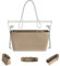 DGAZ Tasche Organizer Zubehör, Seide Handtasche Innentasche für Neverfull-BB/PM/MM/GM Taschen, Luxus Bag in Bag Insert für Damenhandtasche (Trench, Neverfull MM)