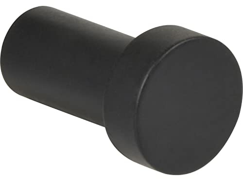TECHNIK TEAM Technikteam Kleiderhaken Wand Bodon ø 18mm - Wandhaken zum Schrauben - rund, Stahl schwarz matt pulverbeschichtet