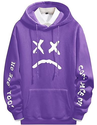 JJdocvanatic Felpa con Cappuccio Pullover Graphic Hoodie Cotone Maniche Lunghe Uomo