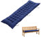 DKIEI Garden Bench Seat Cushion, 3 Seater Bench Pad Cushion with Non-Slip Straps, 8cm Thick Dining Bench Cushion Pad, Rectangle Bench Seat Pad for Chaise Indoor Outdoor 160x50cm Blue(Only Cushion)