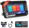 Podofo Autoradio für VW Golf 5 6 Seat Passat Polo Caddy Tiguan Touran mit Wireless Carplay&Android Auto, 1+32G Android 13 Bluetooth/Touchscreen/Navi/SWC/WiFi/Mirror Link/FM/RDS/HiFi/MIC+Rückfahrkamera