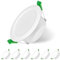 Jaenmsa Led Spots 230V, Einbaustrahler 8W 75-85mm EinbauØ, IP44, Nicht Dimmbar, Deckenspots Flach Neutralweiß 4000K für Badezimmer, Küche, Wohnzimmer, 6er Set