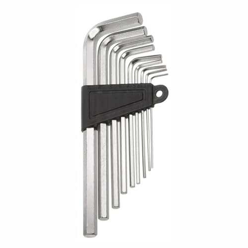 ADLAM Hex Key Set - Small, 9 Pieces - Stainless Steel, Hexagonal, Metric, Allen Keys - Multipurpose, Home, Bike, DIY, Professional, Gift
