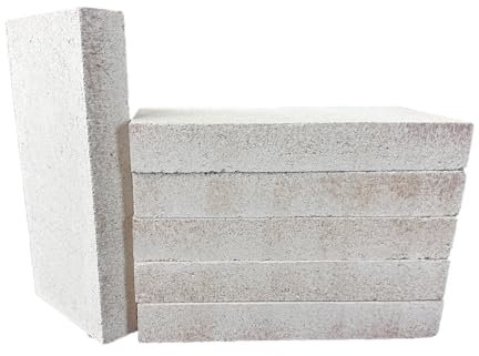 RB-40 Schamotte, feuerfeste Ziegelsteine, 22,9 x 11,4 x 3,2 cm, hohe Hitze, für Kamine, Öfen, Holzöfen und Öfen – 1,648.9 °C Hitzebeständigkeit