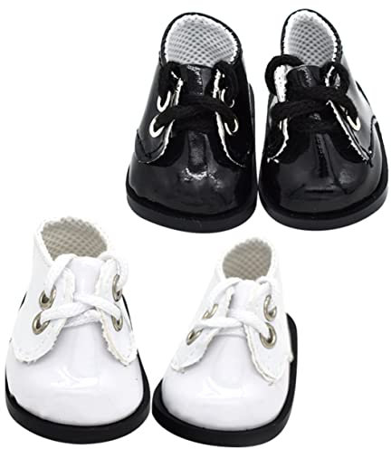 VANZACK 2Paare Handgefertigte Puppenschuhe Aus Leder Miniaturschuhe Für Große Stoffpuppen Dekorative Accessoires Für Puppenliebhaber