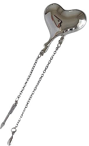 CTIRCHIU Herz Brosche Kette Für Damen Elegantes Design Zeitloser Schmuck Für Anzüge Und Kleider Für Besondere Anlässe Für Freundinnen