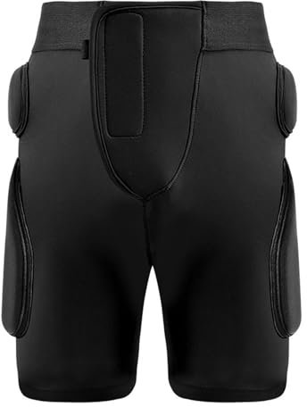 Schützende Gepolsterte Shorts, 3D 3 -Schicht -Schützling Hip -Butt Pads für Snowboard, Skate und Ski (M)