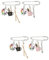 VALICLUD 2sets Alloy Paintbrush Brooches Decorative Clothes Breastpins for Creative and Unique Fashion Accessories Lightweight and Durable Structure for Everyday Wear 2pcs*2