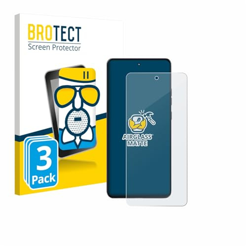 BROTECT Schutzglas für Motorola Moto G86 | 3 Stück Entspiegelnder Displayschutz Made in Germany Schutzfolie Matt Kratzfest 9H Anti-Fingerprint Einfache Montage