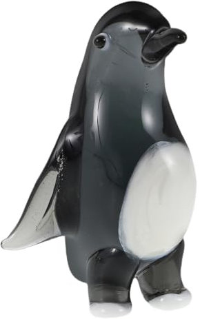 JECOMPRIS Figurita de Pingüino de Cristal Escultura de Animal Adorno Colectible para Decoración de Oficina y Hogar para Adultos Compacto