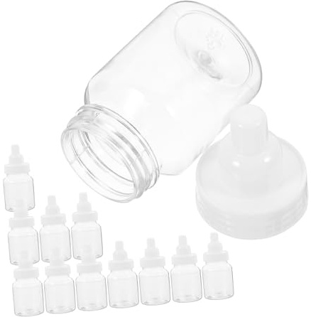 Milchflaschenform Süßigkeitenbox aus Pp für Babyparty | Befüllbar, Dekorativ und Praktisch, für Gastgeschenke, Kleine Süßwaren, Hochzeit, 12 Stück
