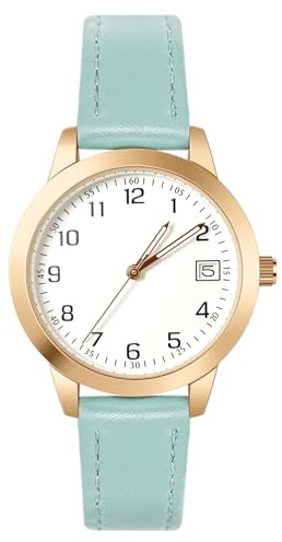 OFFCUP Ladies Watches, Analog Quartz Watches for Women, Waterproof Watch | Premium Fashion Wrist Watch with Leather Strap for Womens Girls Christmas and Valentine's Day Gifts