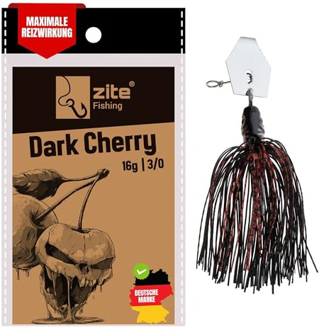 Zite Fishing Inzite Blader Chatter-Jigs | Bladed Jig Köder in 10g 16g & 21g | Intensive Vibrationen & 6 Farben | Trailerfähig mit scharfem Einzelhaken