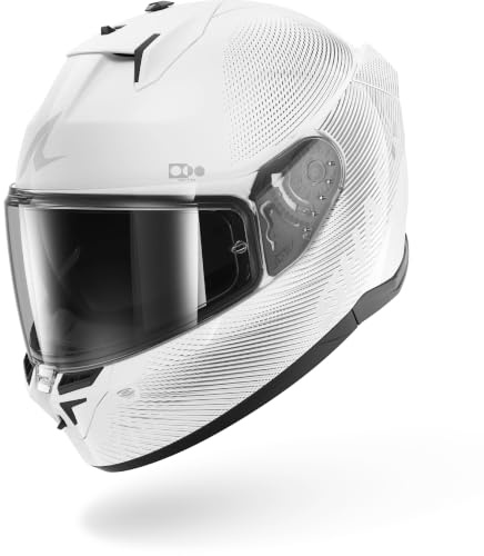 Shark, Integraler Motorradhelm D-SKWAL 3 SP LYNE White Silver WSS, M